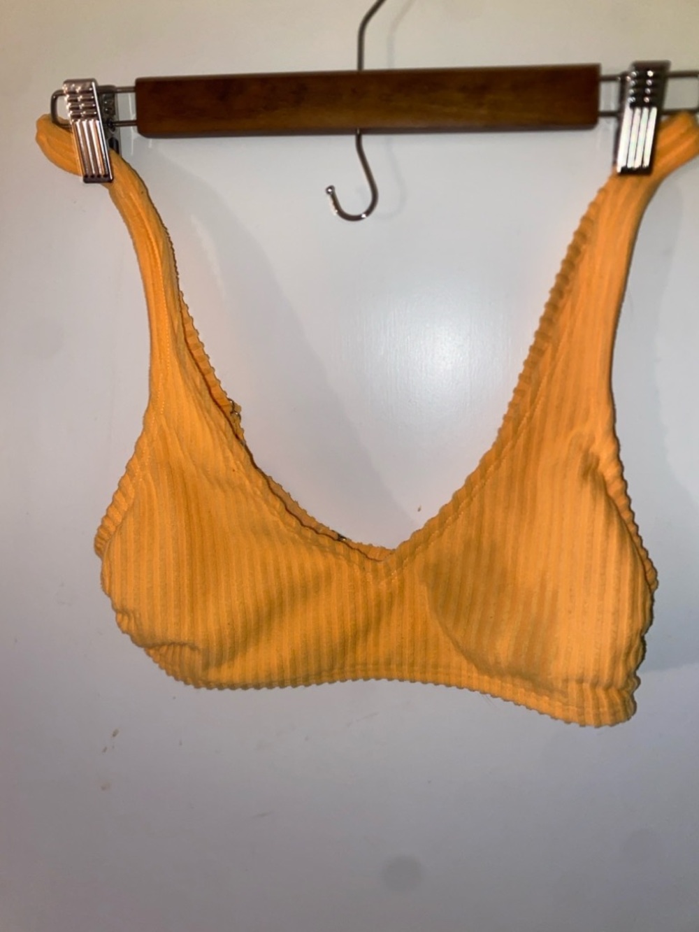 Ribbed bikini top